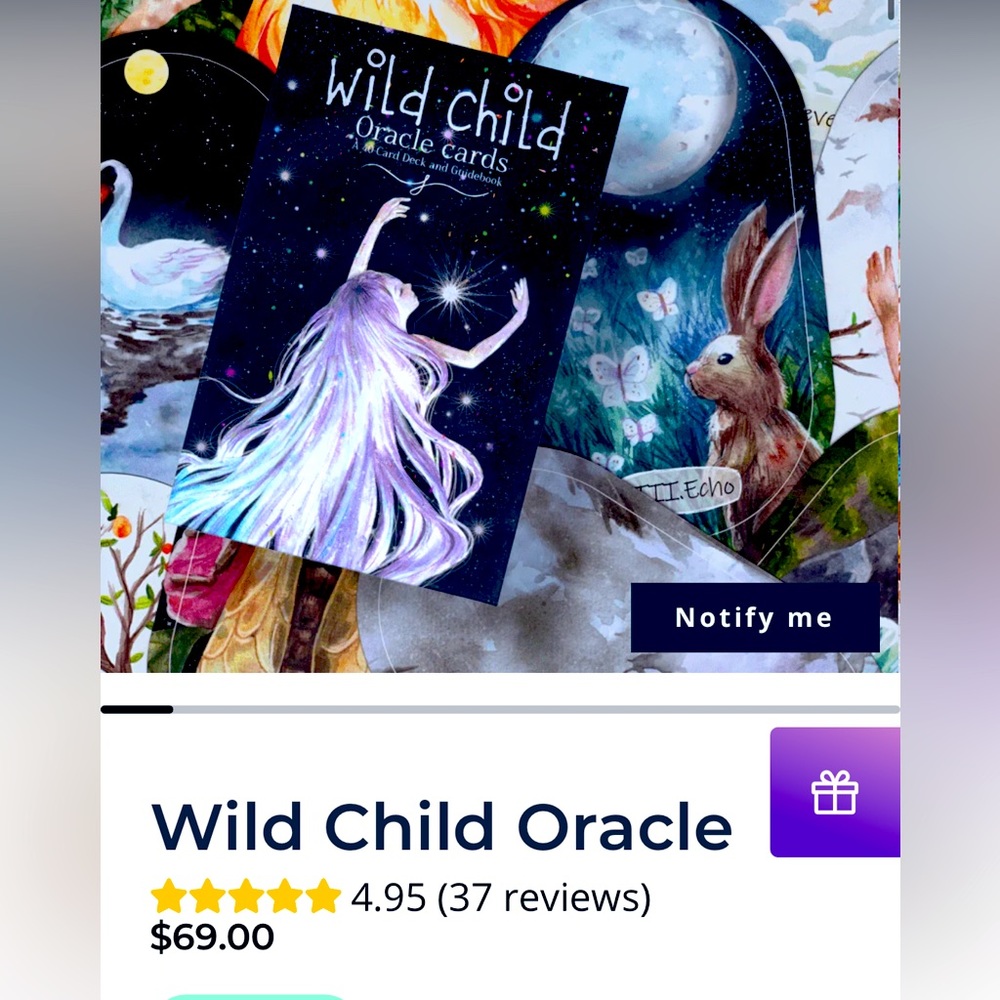 Wild Child Oracle card deck.